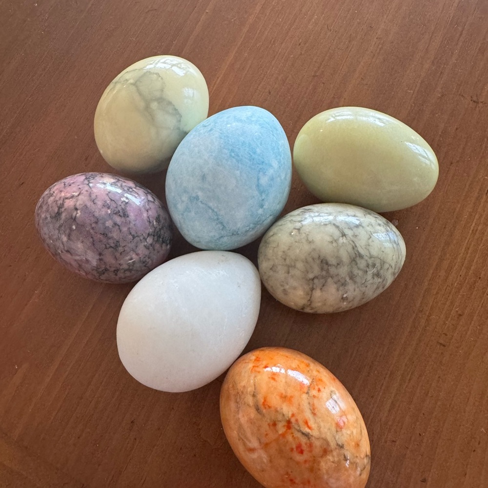 Artisan Marble Egg Decor Collection